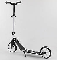 Двоколісний Самокат Best Scooter 87280, чорно-білий, фото 4
