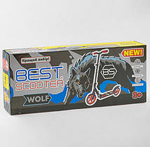 Двоколісний Самокат Best Scooter WOLF 76537, чорно-блакитний, фото 5
