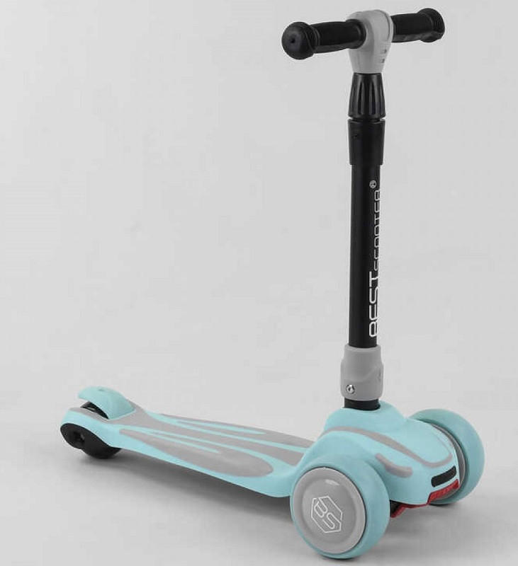 Самокат триколісний MAXI Best Scooter S-7102, блакитний