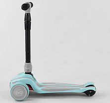 Самокат триколісний MAXI Best Scooter S-7102, блакитний, фото 3