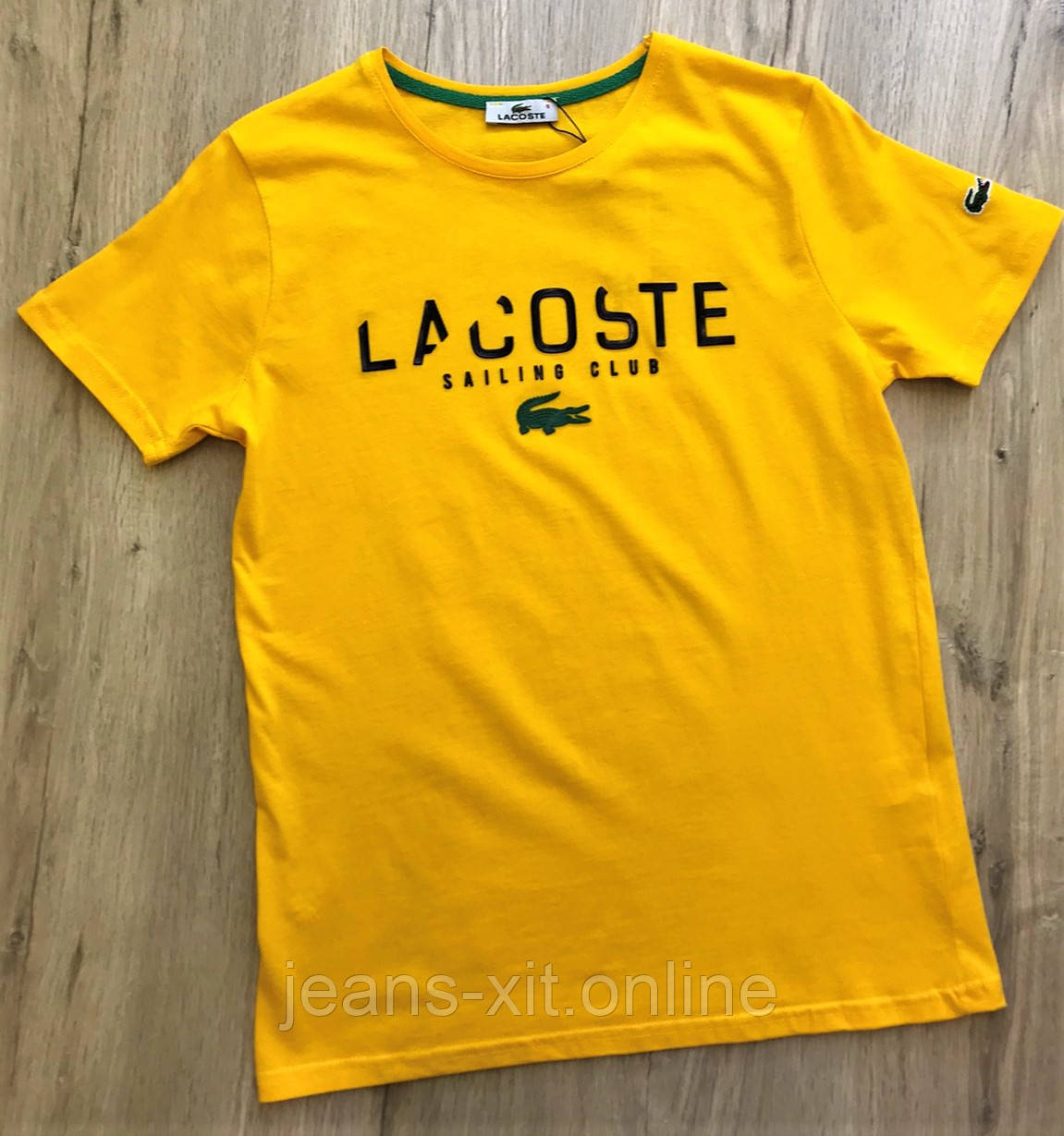 Футболка чоловіча M(р) жовта 1706-20 Lacoste Туреччина Літо-C