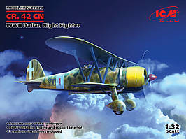 Fiat CR.42CN. Збірна модель італійського винищувача в масштабі 1/32. ICM 32024