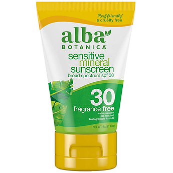 Сонцезахисний лосьйон для чутливої шкіри Alba Botanica Sensitive Mineral Sunscreen Lotion SPF 30 113 г