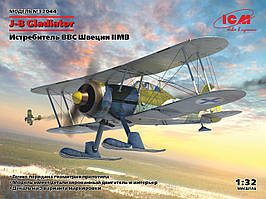 Gloster J8 Gladiator. Збірна модель винищувача ВПС Швеції в масштабі 1/32. ICM 32044