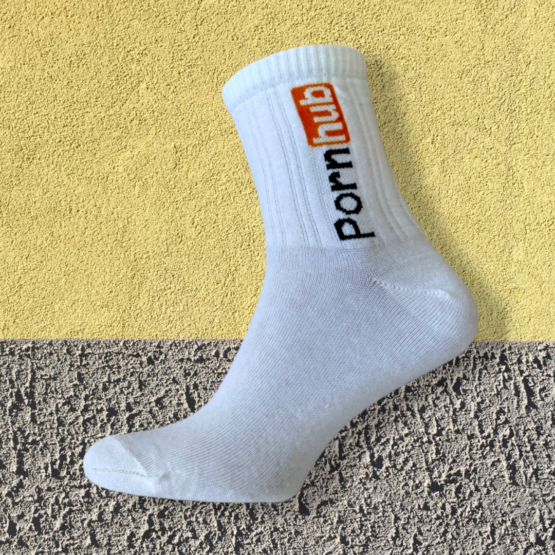 Pornhub шкарпетки білі, фото 1