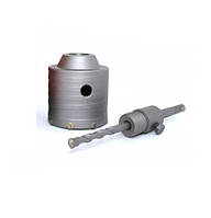 Коронка для бетону 60 мм SDS Plus Tomax твердосплавна в зборі