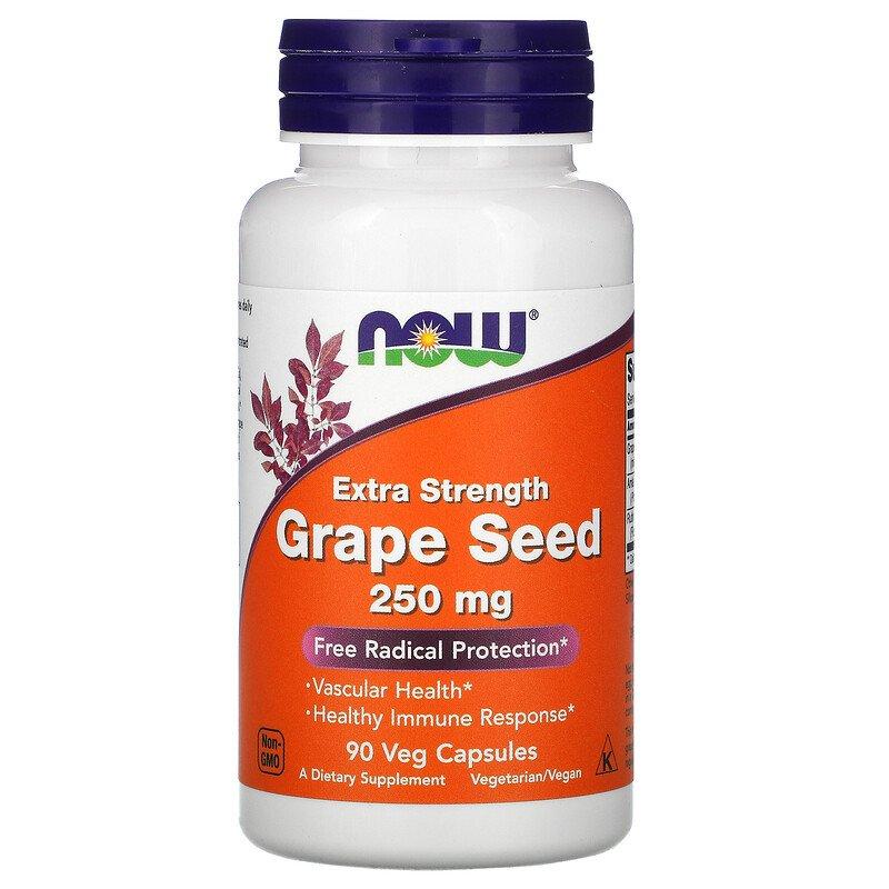 Now Foods Grape Seed 250 mg 90 капсул, фото 1