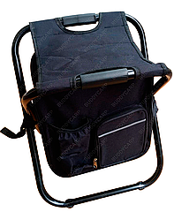 Стілець складаний із терморюкзаком чорний