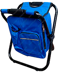 Стілець складаний із терморюкзаком синій