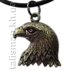 Кулон K-080 - Голова орла (бронза)