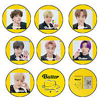 Значок BTS Bangtan Boys Butter Бтс 1шт (w075)