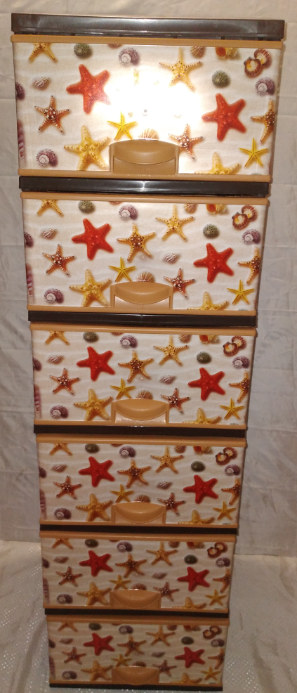 Комод пластиковий еліф keep safe на 6 ящиків