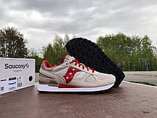Чоловічі кросівки Saucony Shadow Original 2108-777s Tan/Red бежеві з червоним Оригінал, фото 3