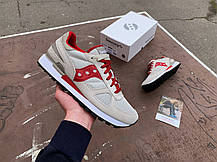 Чоловічі кросівки Saucony Shadow Original 2108-777s Tan/Red бежеві з червоним Оригінал, фото 5