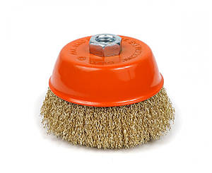 Щітка "Чашка", М14, рифл. дроту, 100мм Полакс