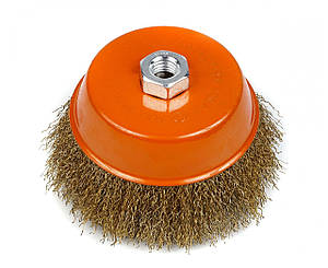 Щітка "Чашка", М14, гофр. дроту, 125мм Полакс