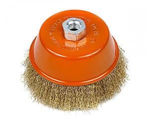 Щітка "Чашка", М14, гофр. дроту, 75мм Полакс