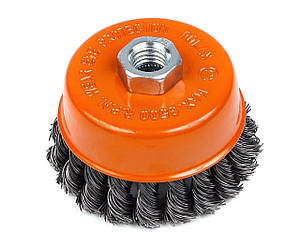 Щітка "Чашка", М14, пучки витого дроту, 75мм Полакс
