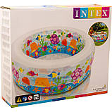 ✅ Дитячий надувний басейн манеж Intex "Акваріум" 58480 з надувним дном і м'якими бортиками 152 х 56 см, 318 л, фото 3