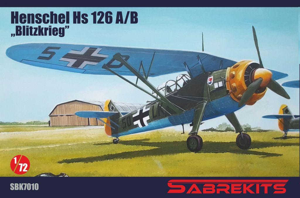 Пластикова модель 1/72 SabreKits 72010 німецький легкий літак Henschel Hs126 Blitzkrieg, фото 1