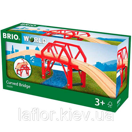 Вигнутий міст для залізниці Brio 33699, фото 1