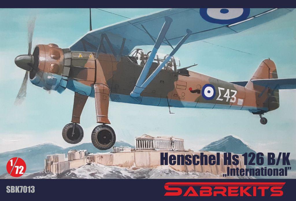Пластикова модель 1/72 SabreKits 72013 німецький легкий літак Henschel Hs126 International
