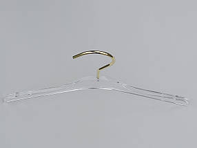 Довжина 37,5 см. Плічка серія Сristallo акрилові кришталево прозорі, Mainetti Group Італія, фото 3