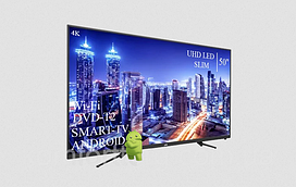 Сучасний Телевізор JVC 50" Smart-TV ULTRA HD T2 USB Android 13.0 Гарантія 1 РІК