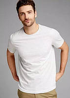 Чоловіча футболка Бангладеш оригінал Супер Якість caual базова U-V виріз Світло сіра, S