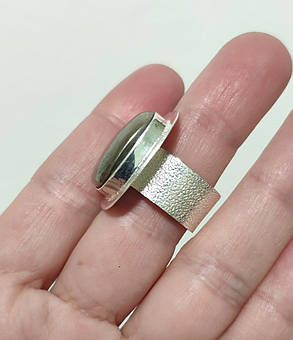 Кольцо в серебре с пиритом 18.5 р., фото 2