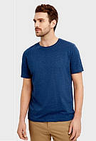 Чоловіча футболка Бангладеш оригінал Супер Якість caual базова U-V виріз Темно синя, S