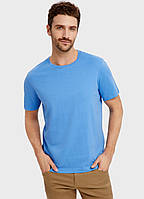 Чоловіча футболка Бангладеш оригінал Супер Якість caual базова U-V виріз Блакитна, S