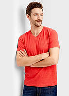 Чоловіча футболка Бангладеш оригінал Супер Якість caual базова U-V виріз Червона (V-виріз), S