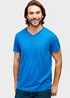 Чоловіча футболка Бангладеш оригінал Супер Якість caual базова U-V виріз Синій роял (V-виріз), S