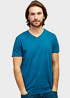 Чоловіча футболка Бангладеш оригінал Супер Якість caual базова U-V виріз Наві (V-виріз), S