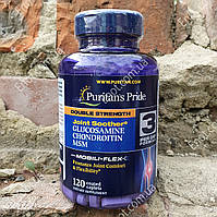 Хондропротектор Puritan's Pride Double Strength Glucosamine Chondroitin MSM 120 таблеток