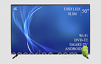 Технологичный  Телевизор Bravis 50"  Smart-TV ULTRA HD T2 USB Гарантия 1 ГОД!