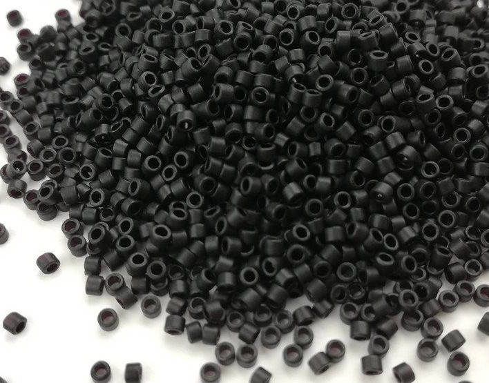 

Японський бісер Miyuki Delica 11/0 DB0310 Matted Black - Чорний Матовий
