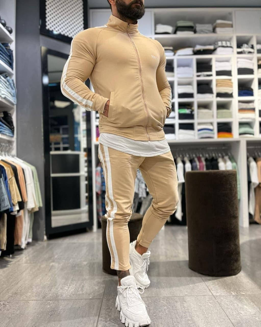 

Мужской спортивный костюм Since11 beige, Бежевый
