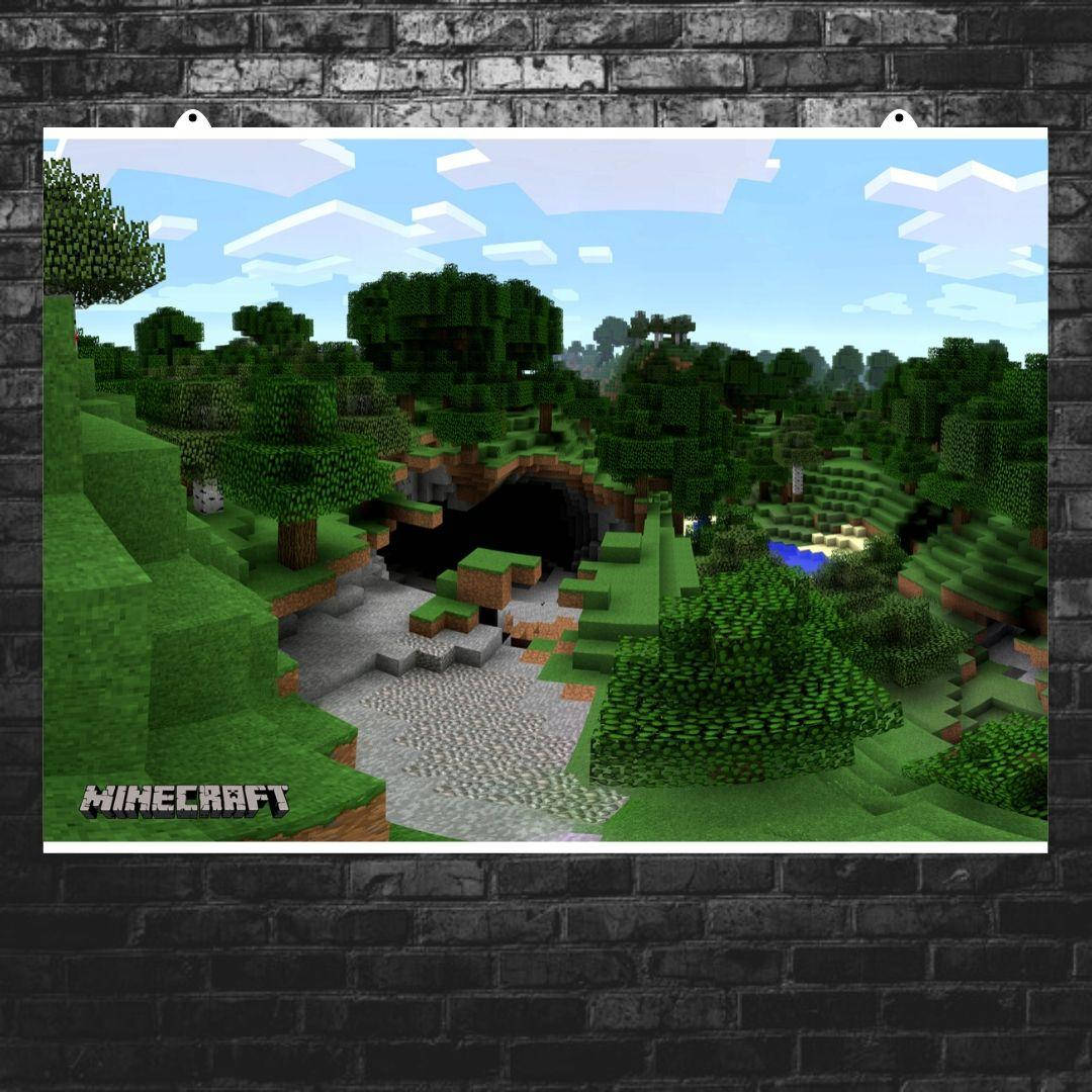 

Постер "Minecraft. Вход в пещеру". Майнкрафт. Размер 42x30см (A3). Полуглянец