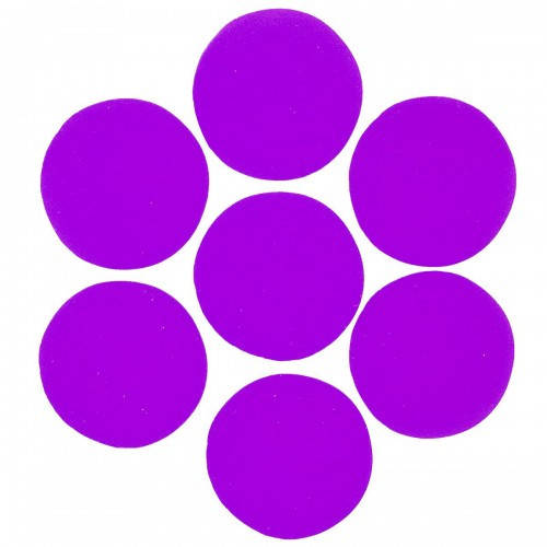 

Конфетти кружочки, фиолетовые 23 мм, 50 грамм