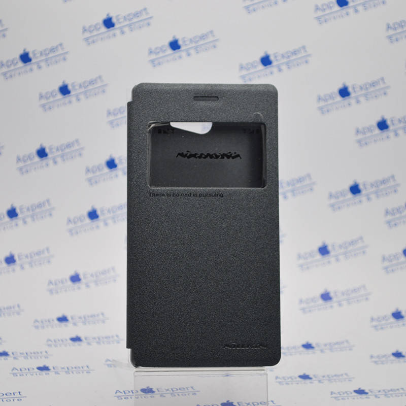 

Чехол книжка Nillkin Sparkle Series Sony Xperia M2 Metallic Black, Черный
