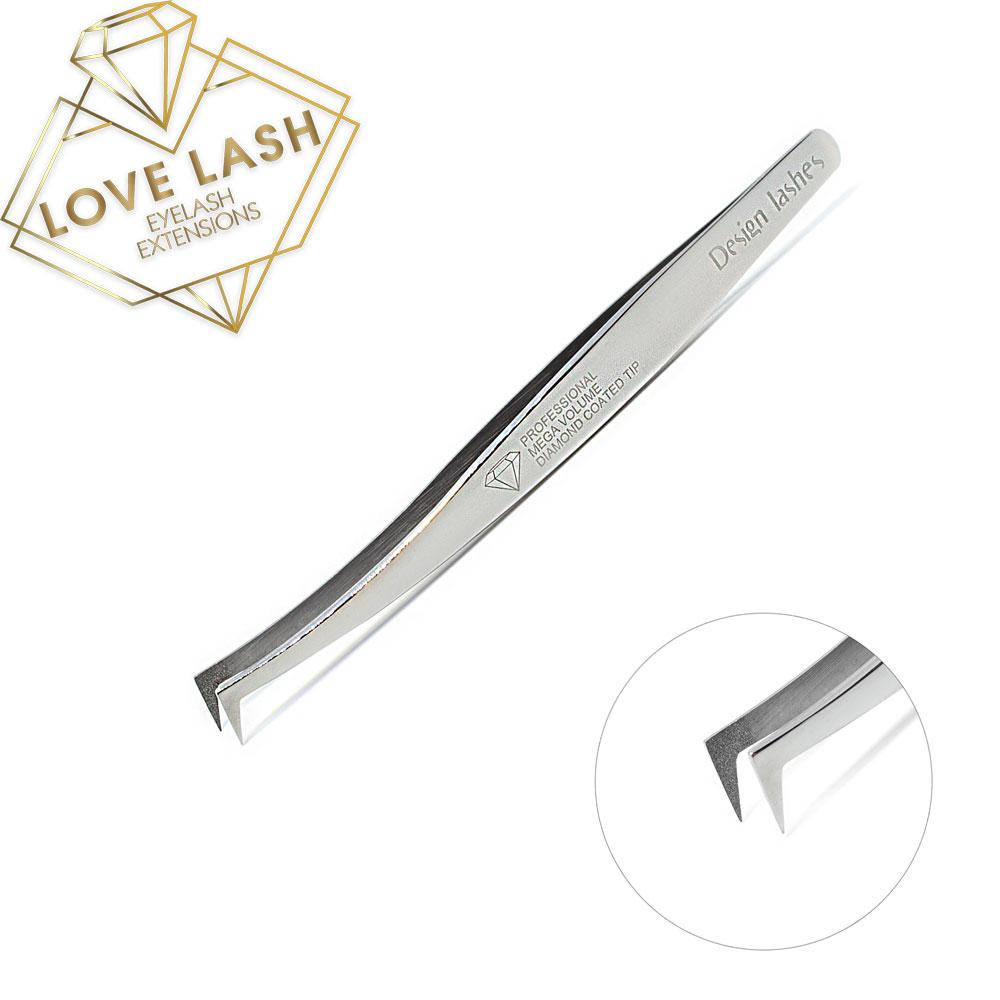 

Пинцет Design Lashes L-Type Diamond (зеркальный топорик)