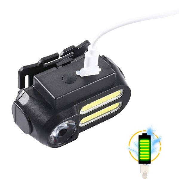 

Налобный Фонарь 611 XPE+COB, ЗУ mirco USB