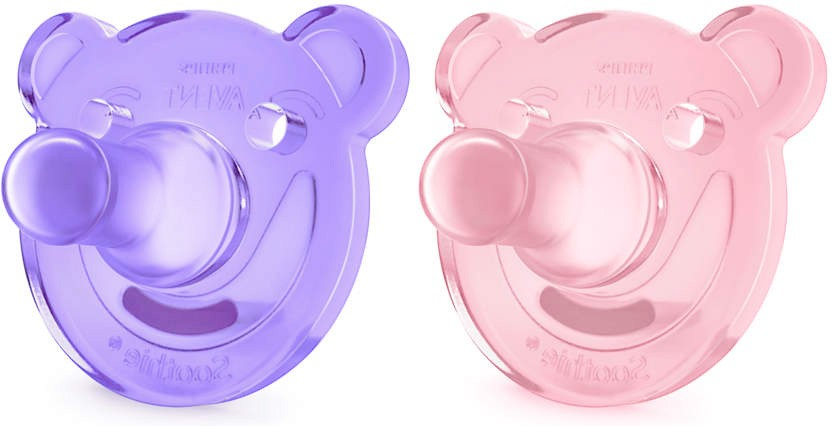 

Avent Пустышка Soothie для девочек с 3-х месяцев+ фигурная, 2 шт. SCF194/05