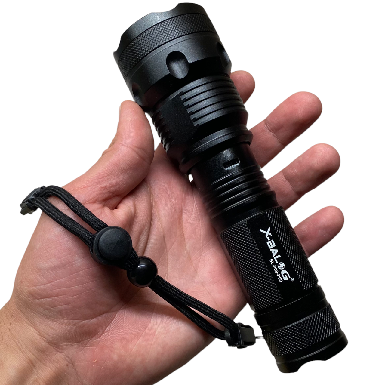 

Аккумуляторный фонарь мощный 2500 люмен, USB, оптический зум BL-P09-P50/2, Черный