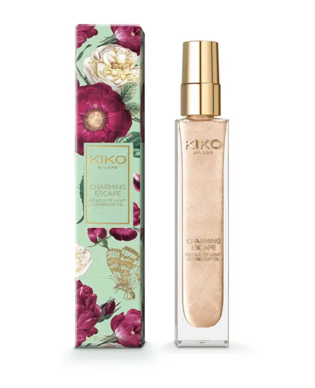 

Сияющие масло для тела и волос Charming Escape Pearls Of Light Hair&Body Oil Kiko
