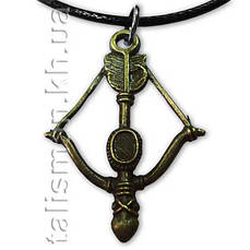 Кулон K-098 - Лук зі стрілою (бронза)