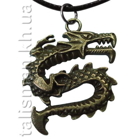 Кулон K-102 - Дракон (бронза)