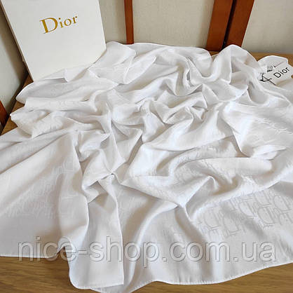 Хустка Dior білий шовк, фото 4